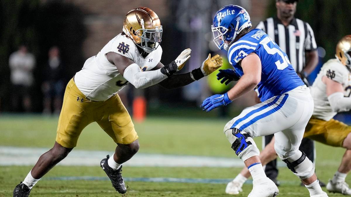 NCAA Football: Notre Dame at Duke