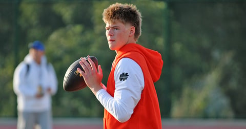 Prized QB commit Jake Nawrot returns to Kroger Field as Kentucky's 2027 class and touted 2028s watch a program rise