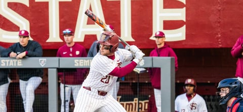 Stetson players wear 'FSU Strong' decals on jerseys in Florida State's return to action following deadly school shooting