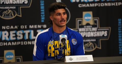 AJ Ferrari on chasing 2025 NCAA wrestling title: 'Business is business'