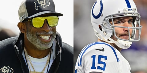 Shedeur Sanders draft slide: Deion Sanders clowns Joe Flacco after Browns pass on son in Round 1