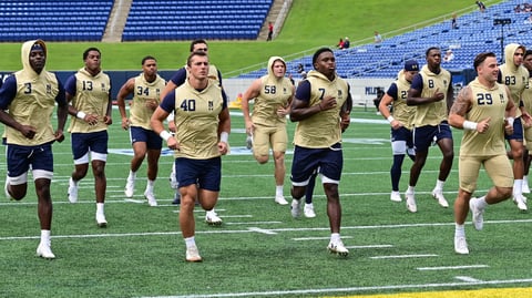 Navy vs Towson - Pregame Warmup Photo Gallery