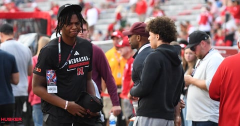 Rhule stops by to see four-star Christian Webb-Scott, who may return to Nebraska before season's end