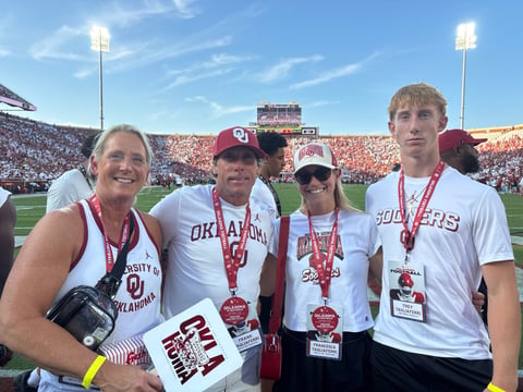 Trey Tagliaferri on his first game day at OU: "It just felt perfect"
