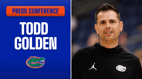 WATCH: Todd Golden talks the Big 3, Denzel Aberdeen and more as UF opens camp