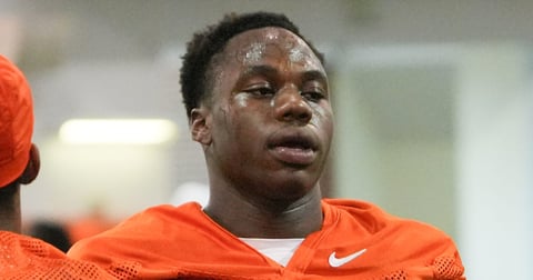 Clemson RB David Eziomume carted off field with apparent leg injury after scary play vs. Cal