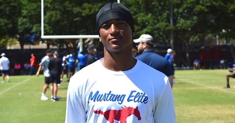 WATCH: SMU WR commit Sip Cooper with insane one-handed INT