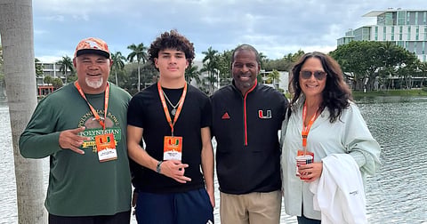 Four-star WR Dennis Tua’one raves about weekend visit in Miami