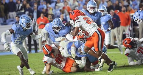 UNC Snap Counts vs. Syracuse