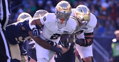 Booger McFarland declares 'DEFCON 3' for Notre Dame amid first-half struggles vs. Navy