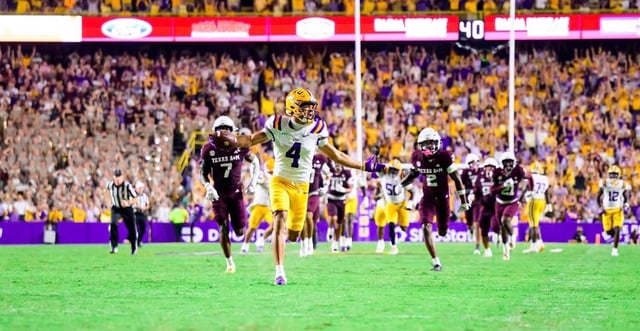 Jackson Harris settling in as No. 1 receiver for LSU