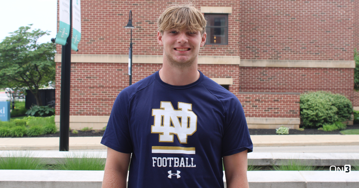 Legacy watch: 2028 RB Xander Edwards, son of Marc Edwards, impresses at Notre Dame camp