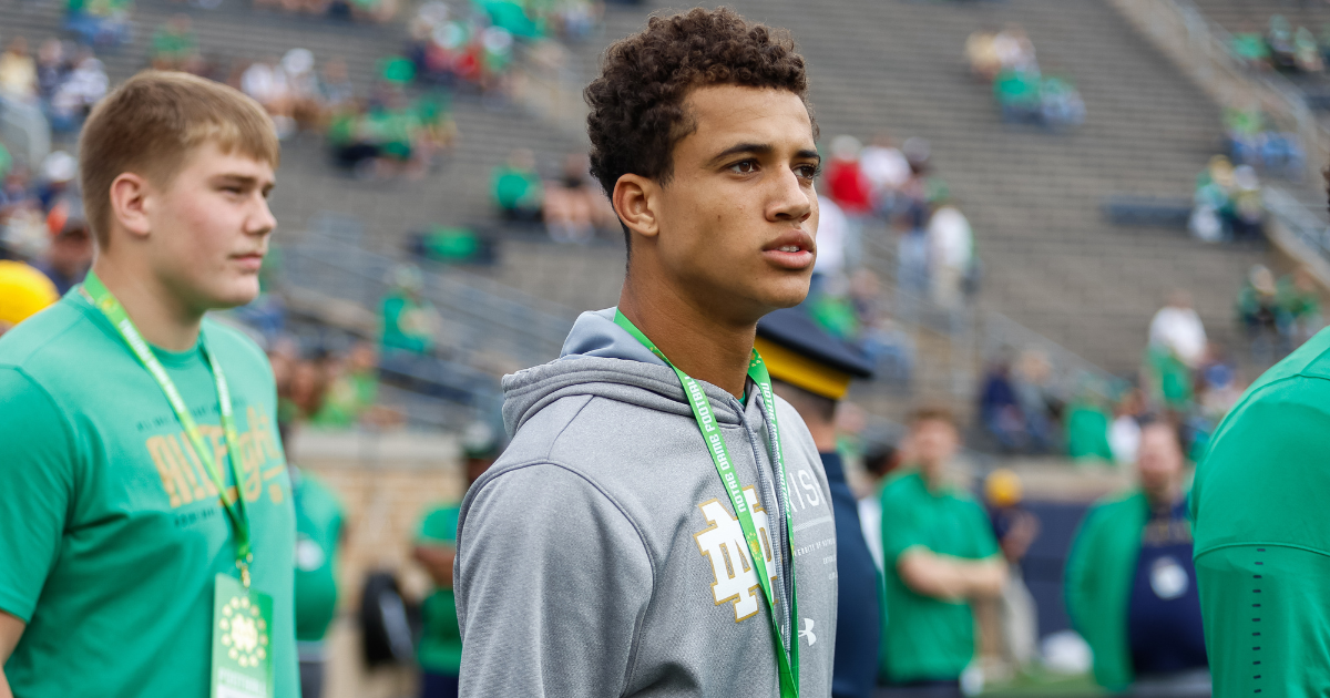 Two-sport star Dylan Faison talks Notre Dame commitment status after Miami offer