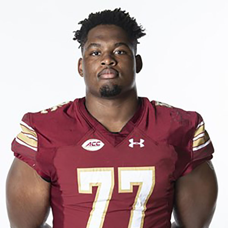 Los Angeles Chargers select Boston College Eagles offensive guard Zion  Johnson with No. 17 pick in 2022 NFL Draft