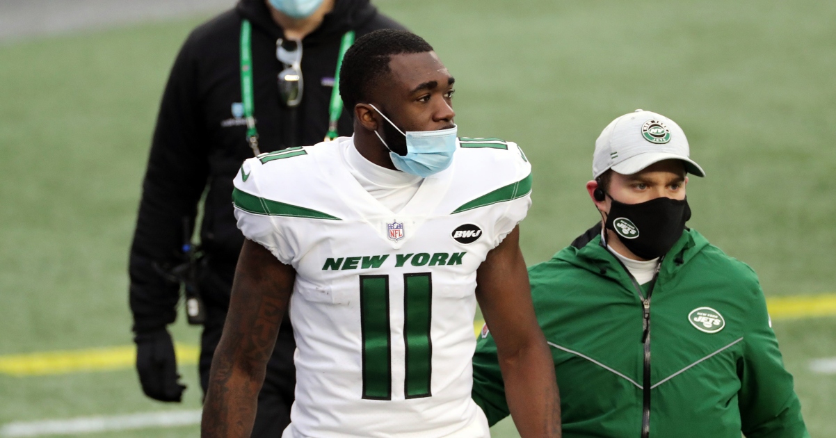 Denzel Mims falling on depth chart, future with New York Jets