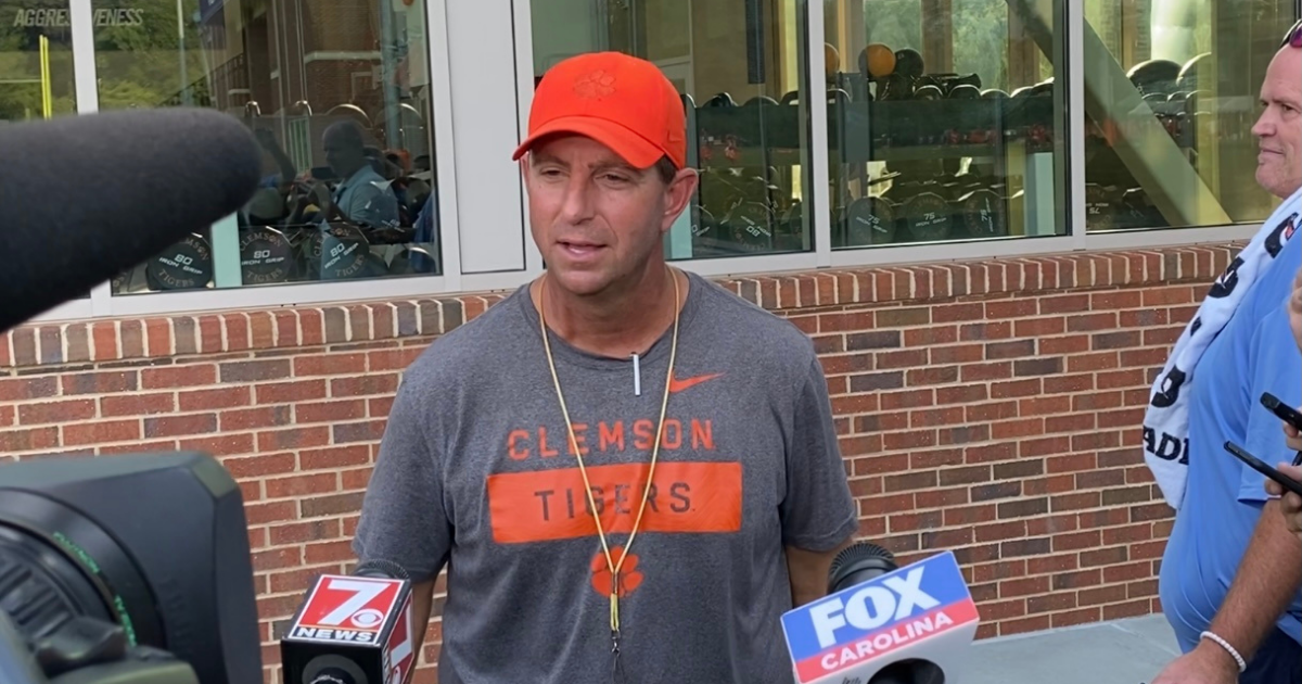 Clemson football Dabo Swinney provides updates on camp, injuries