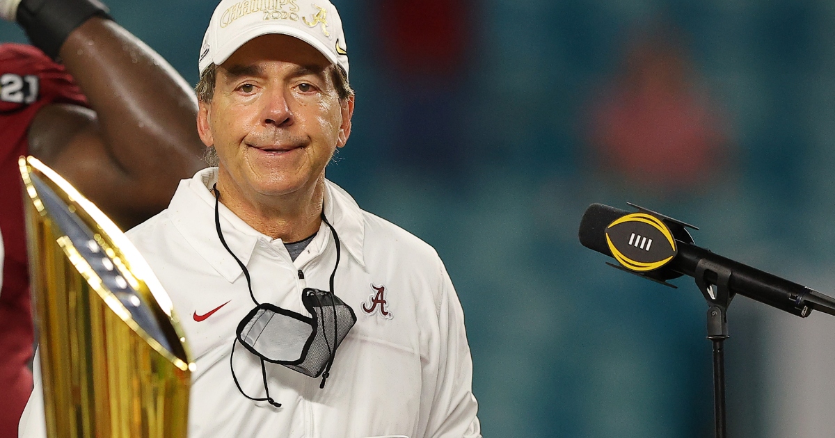 Nick Saban This particular Alabama team has to earn it