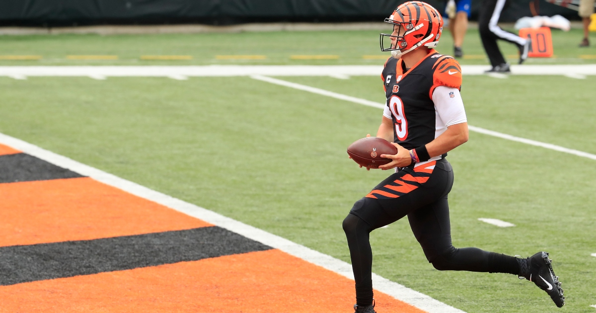 Watch: Bengals' Joe Burrow brings back the gat from LSU days after  clinching AFC North