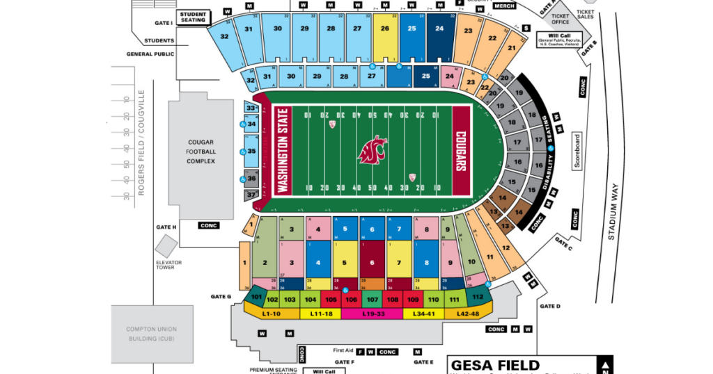 Wsu Stadium Seating Chart