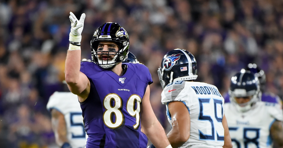 Mark Andrews breaks Ravens record for receiving yards