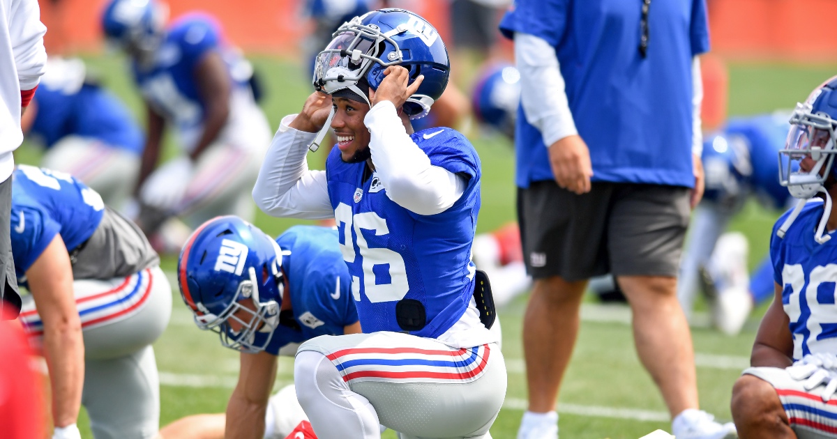 Giants scrimmage for Judge