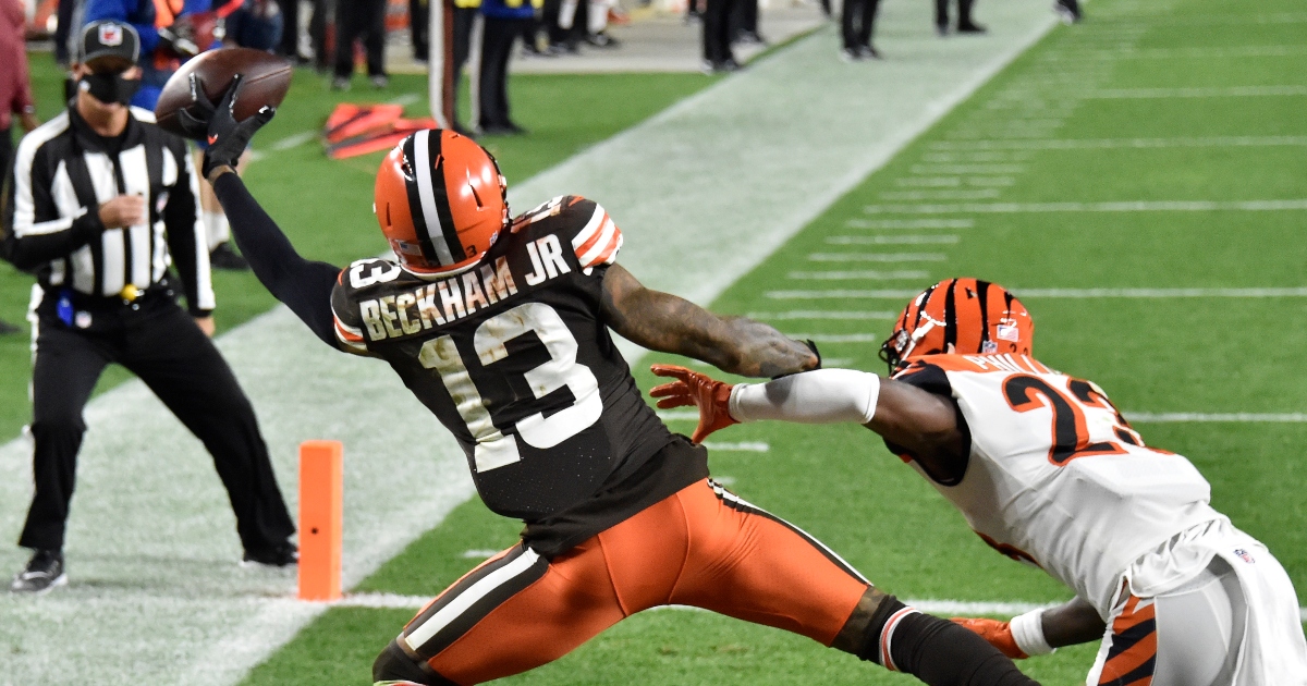 Cleveland Browns' Odell Beckham Jr. returns despite shoulder injury