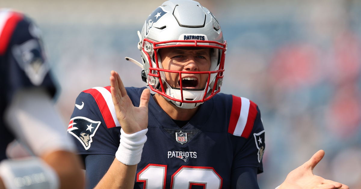 Brian Hoyer of the New England Patriots throws a pass in the first