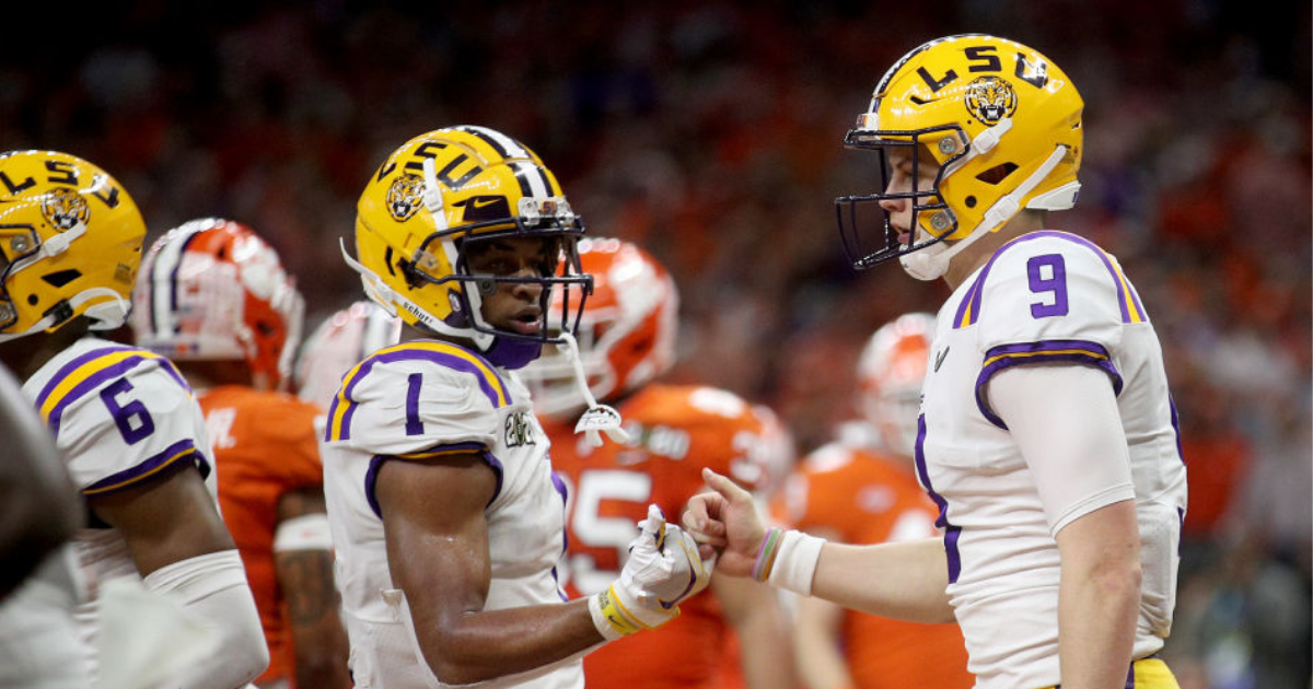 Ja'Marr Chase catches touchdown for Clemson in the national