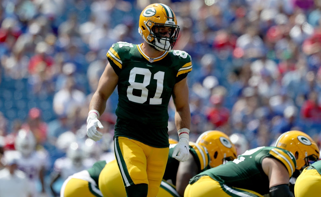 Green Bay Packers rookie tight end Josiah Deguara inactive