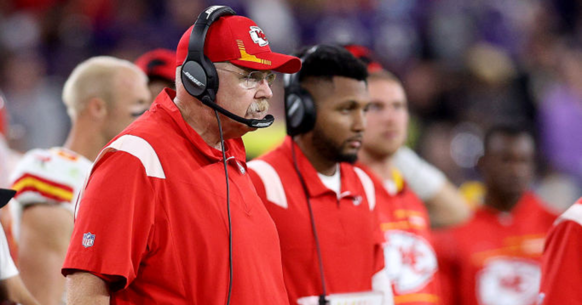 Chiefs head coach Andy Reid left the stadium in ambulance after