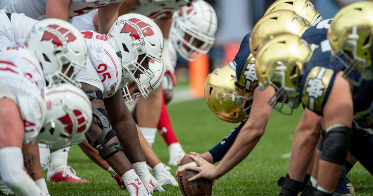 Notre Dame Irish Wisconsin Badgers Game Produces Monster Ratings FOX Shamrock Series 