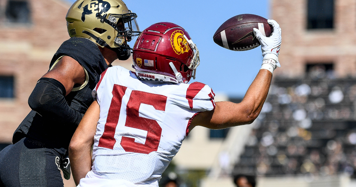 USC football: Drake London earns top grade from Pro Football Focus among  NFL rookie wideouts - Sports Illustrated USC Trojans News, Analysis and More