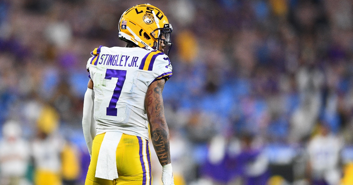 LSU's Derek Stingley Jr. practicing following concussion