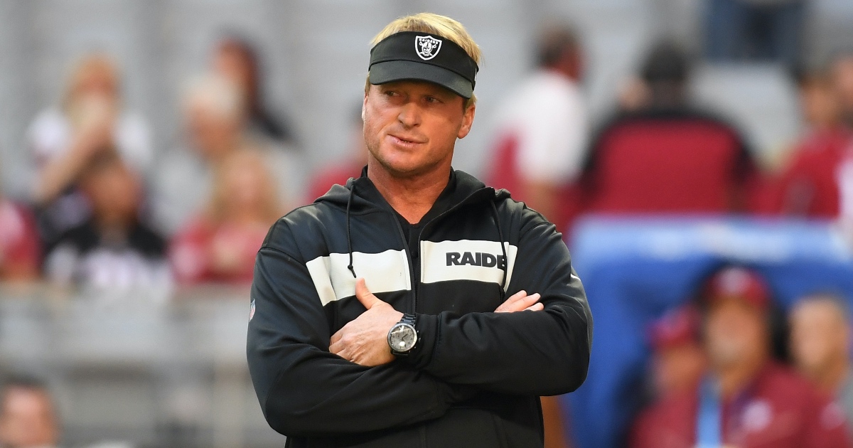 Jon Gruden out as Raiders coach over racist, misogynistic emails - Los  Angeles Times