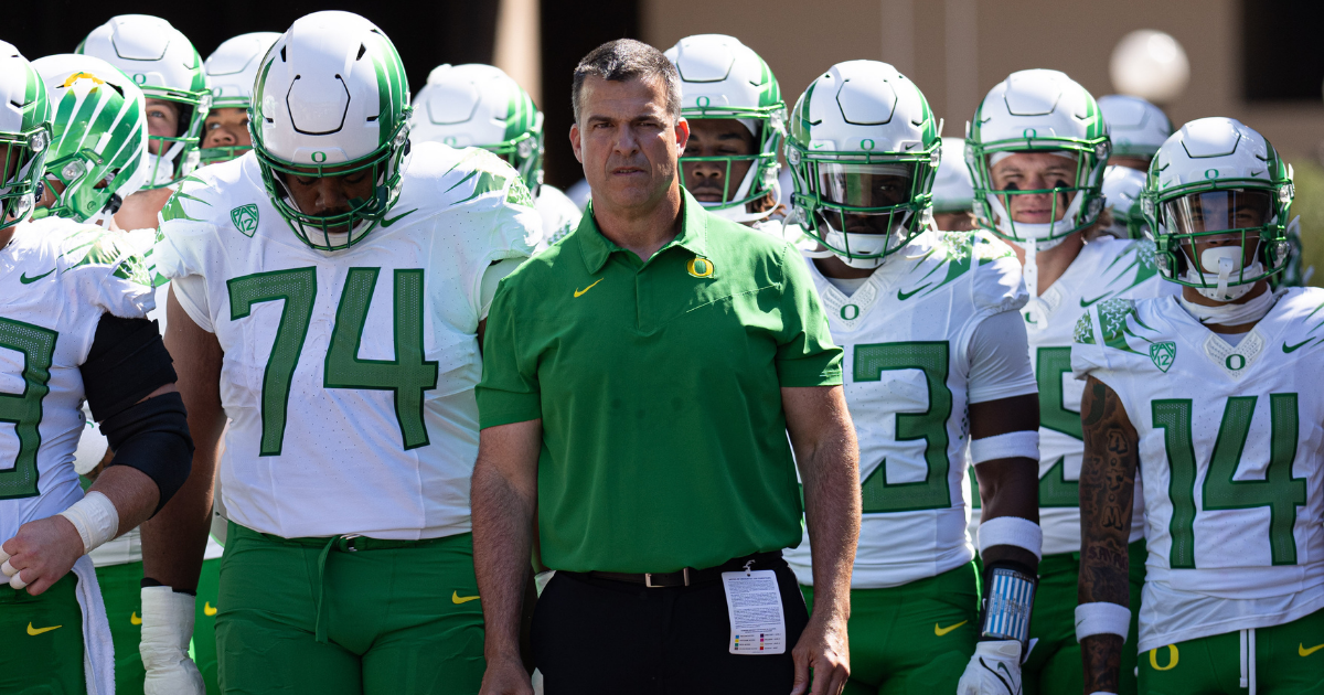 Mario Cristobal discusses College Football Playoff talk surrounding Oregon