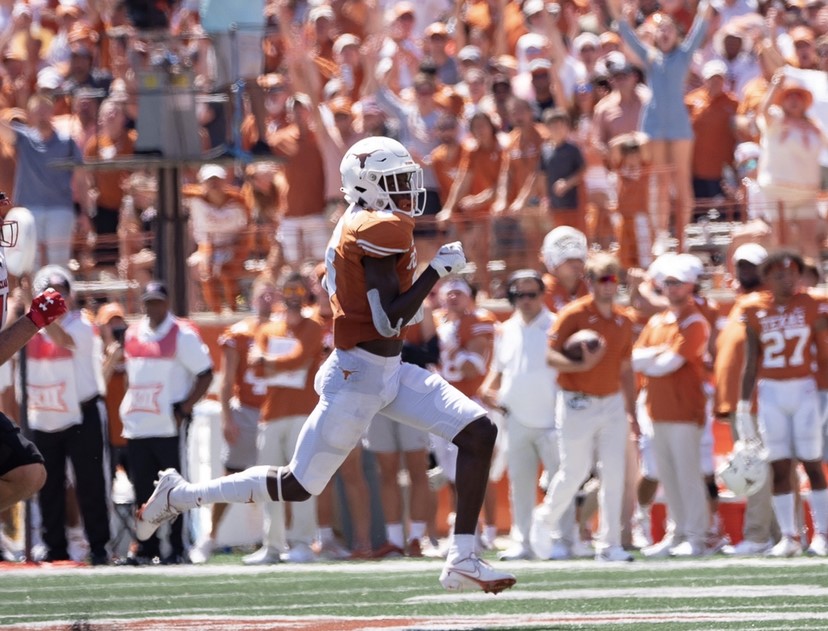 Watch Xavier Worthy breaks Texas freshman receiving TD record On3