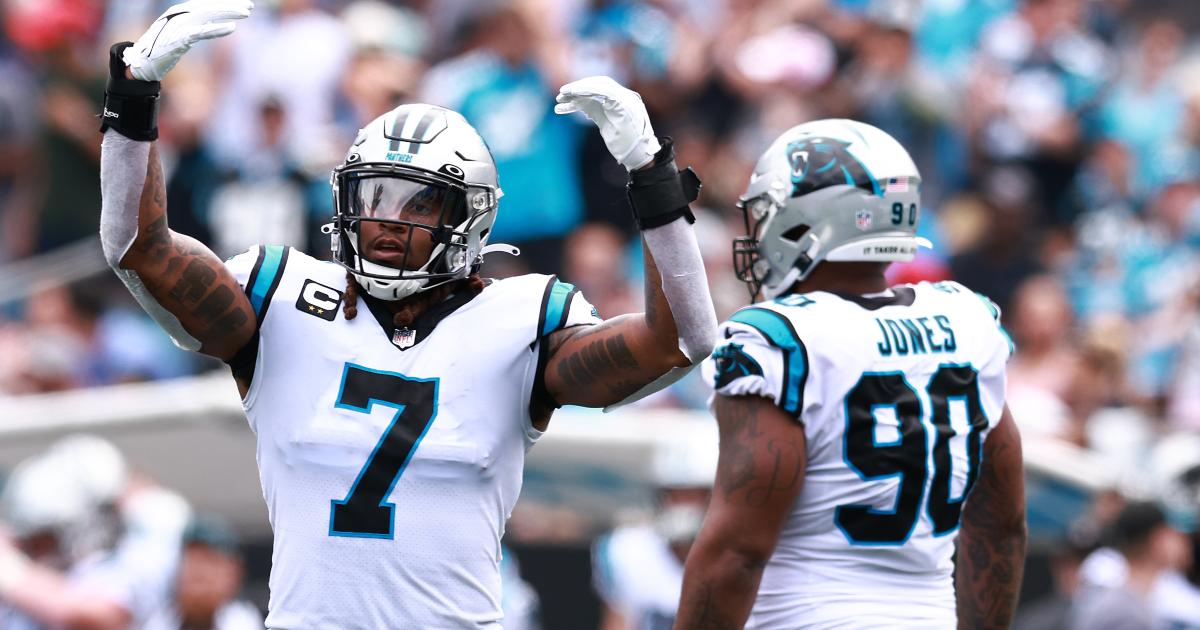 Panthers' Terrace Marshall Jr. carted off practice field with back