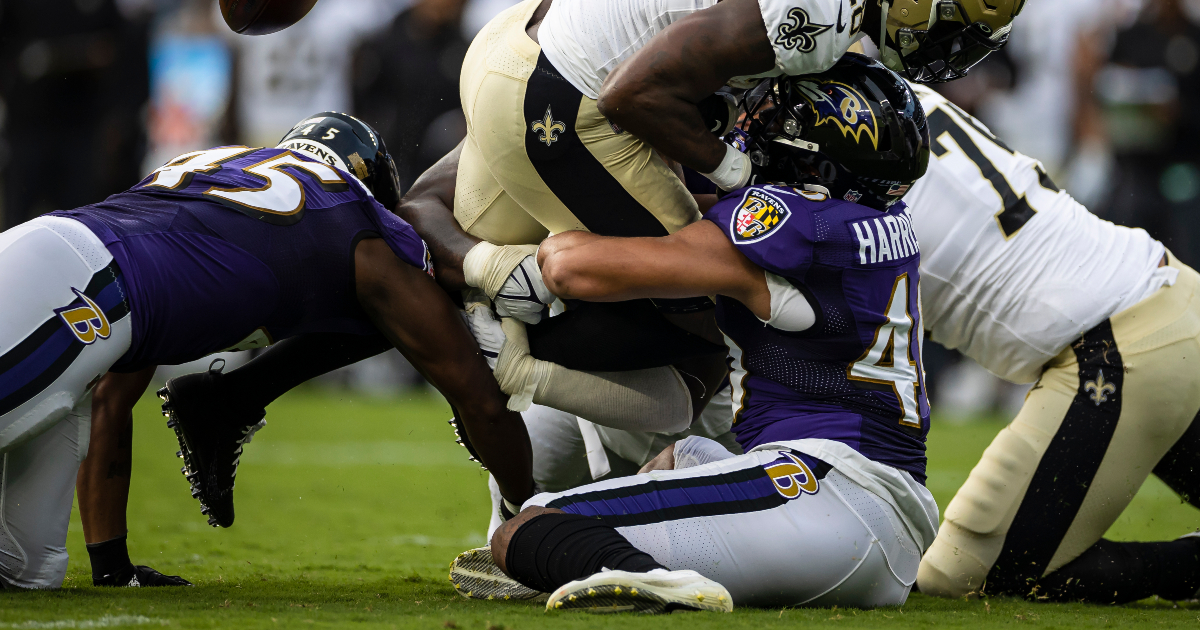 Baltimore Ravens' Malik Harrison struck in leg by stray bullet in Cleveland  