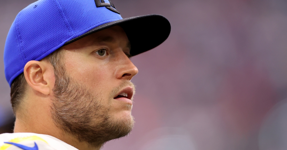 Matthew Stafford's wife threw a pretzel at 49ers fan on Monday night