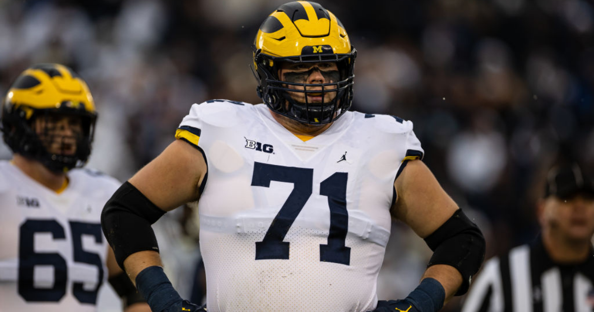 New England Patriots select Michigan offensive lineman Andrew Stueber in  2022 NFL Draft - On3