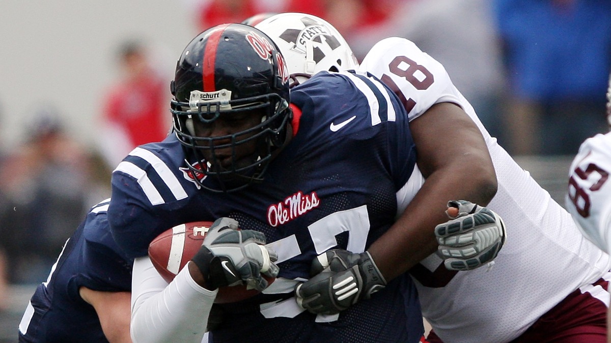 Powe boy: Jerrell Powe ready to shoulder load of Rebels' defense 