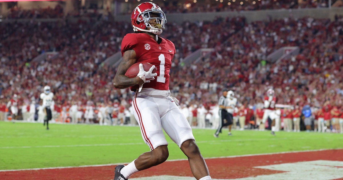 Alabama's Jameson Williams says he would be fastest receiver in NFL draft 