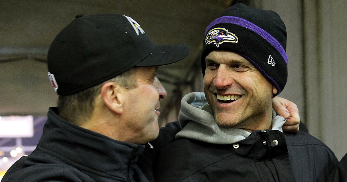 Ravens coach John Harbaugh praises Big Ten's return