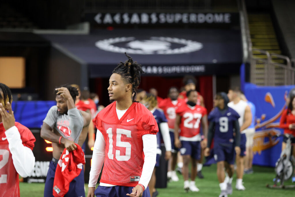 Photos: Ole Miss practices in Caesars Superdome in advance of Sugar Bowl  showdown with Baylor - On3