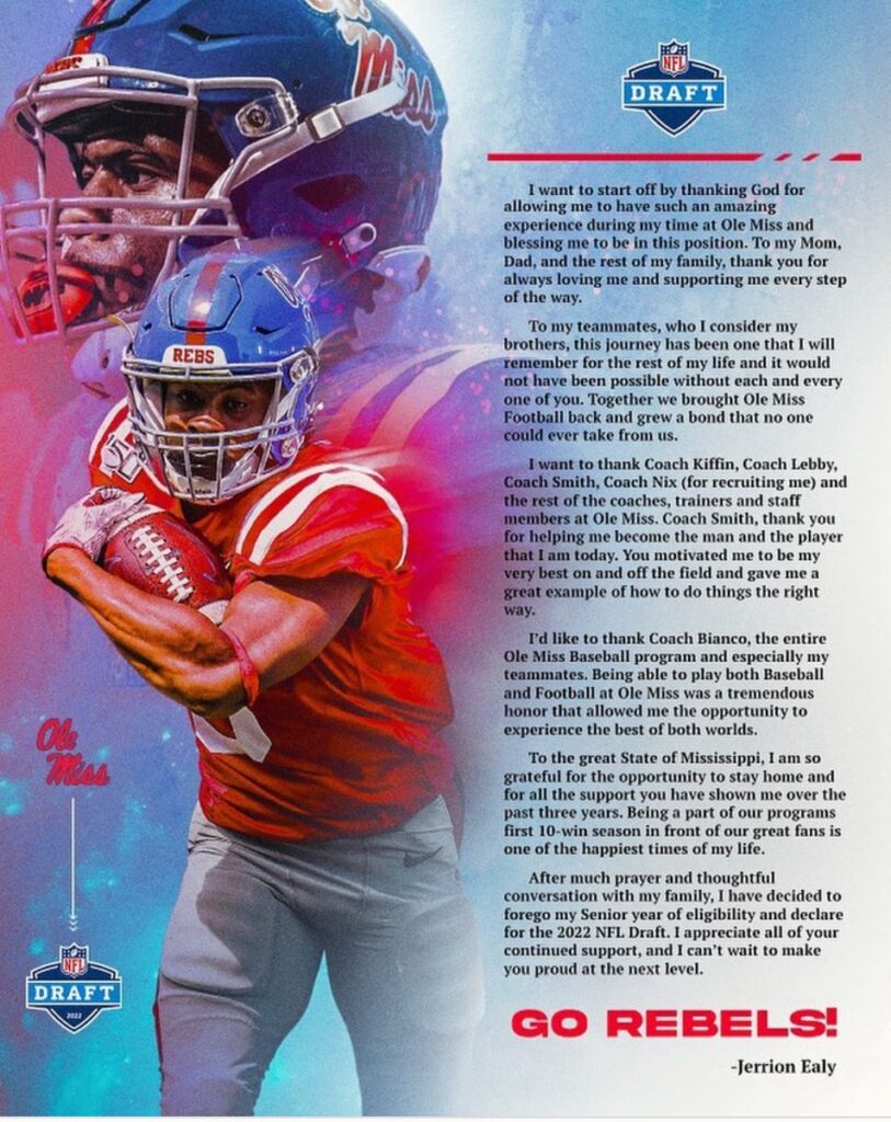 Ole Miss LB Chance Campbell declares for 2022 NFL Draft