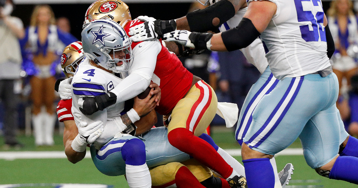 Cowboys waste final play vs. 49ers after questionable play call, ref  controversy - Sports Illustrated