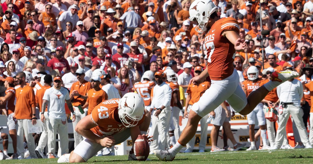 Texas Longhorns kicker Cameron Dicker declares for NFL Draft