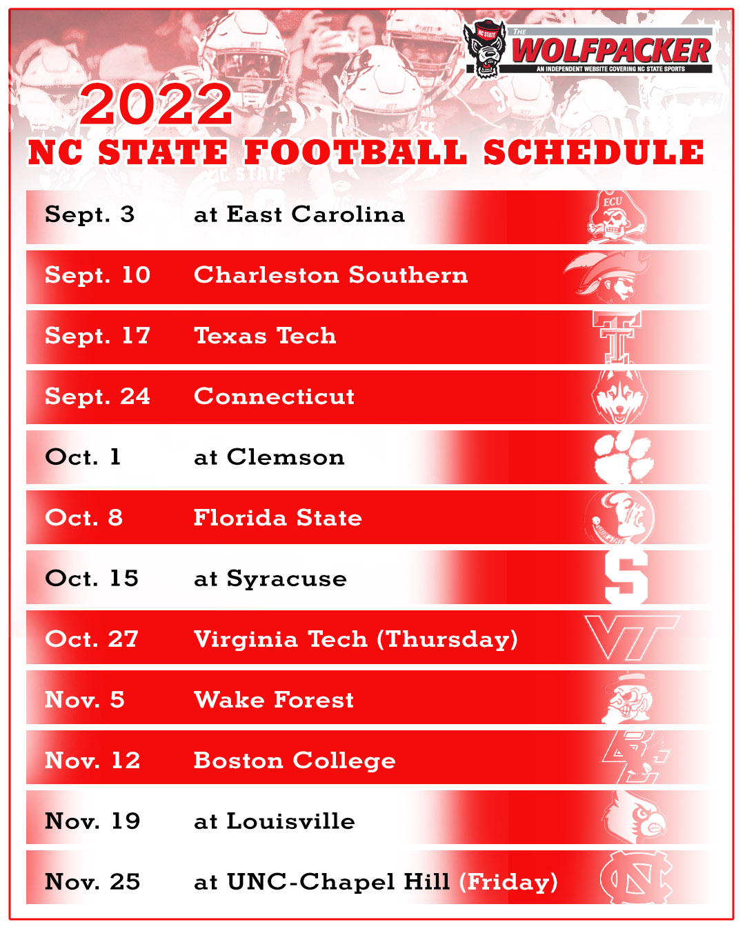 NC State Football 2022 Schedule Ten Observations On3