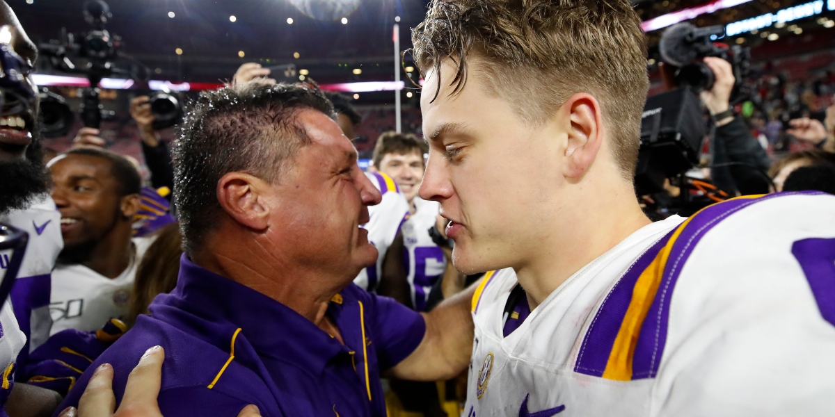 Orgeron 'proud' of Burrow and Chase as they head to Super Bowl LVI