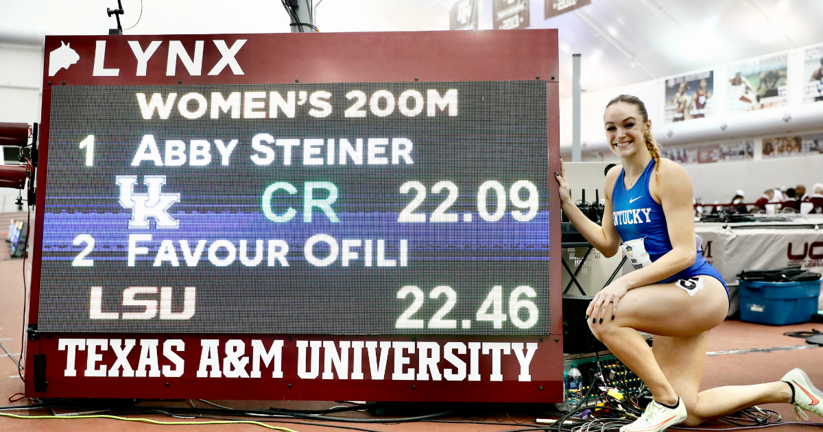 Kentucky's Abby Steiner Breaks U.S. Indoor Track Record